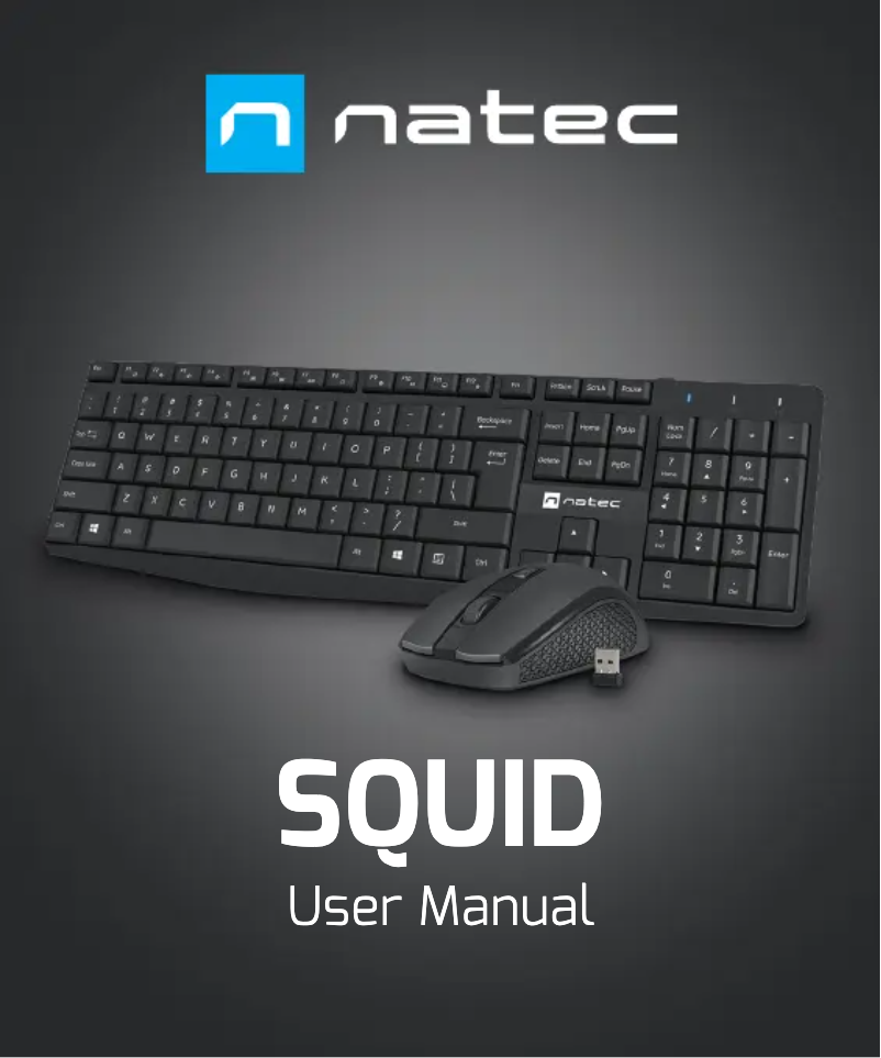 Page 1 de la notice Manuel utilisateur Natec Squid