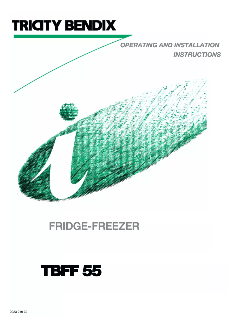 Page n°1 - Manuel utilisateur Tricity Bendix TBFF55