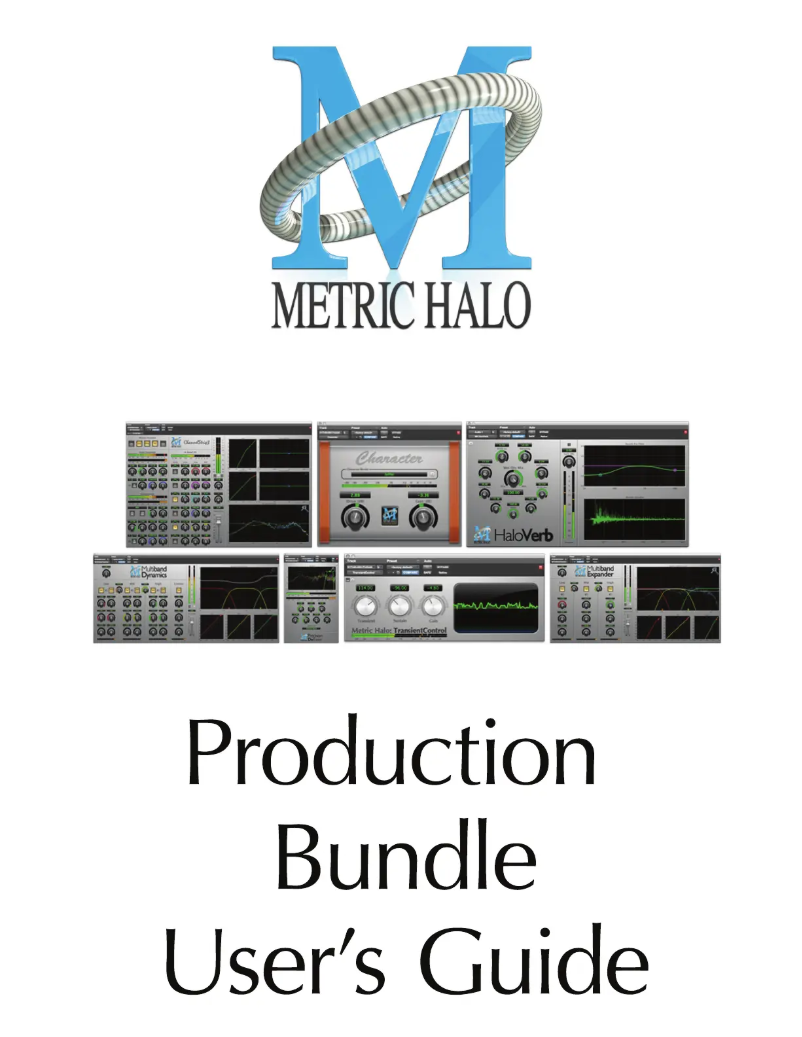 Page n°1 - Manuel utilisateur Metric Halo Production Bundle