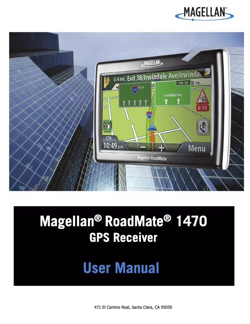 Página 1 del manual Manual de usuario Magellan RoadMate 1470