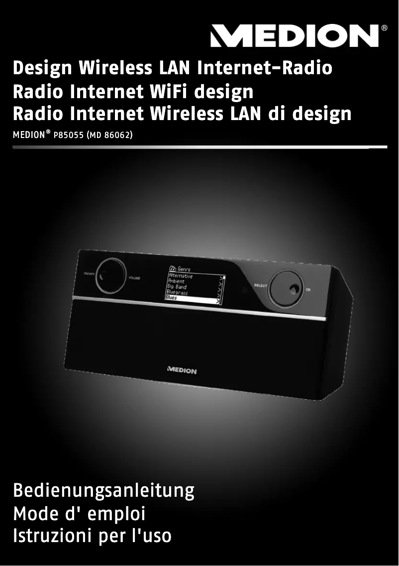 Page n°1 - Manuel utilisateur Medion P85055 (MD 86062)