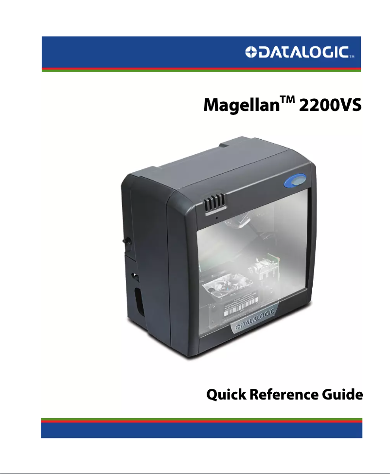 Page n°1 - Manuel utilisateur Datalogic Magellan 2200VS