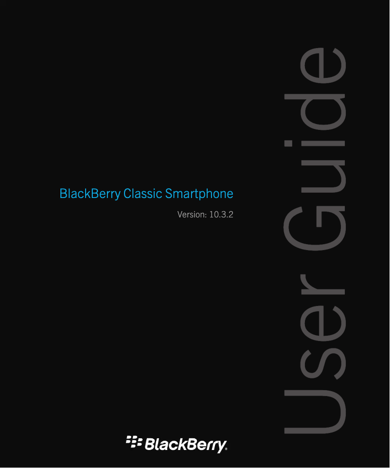 Page 1 de la notice Manuel utilisateur BlackBerry Classic SQC100