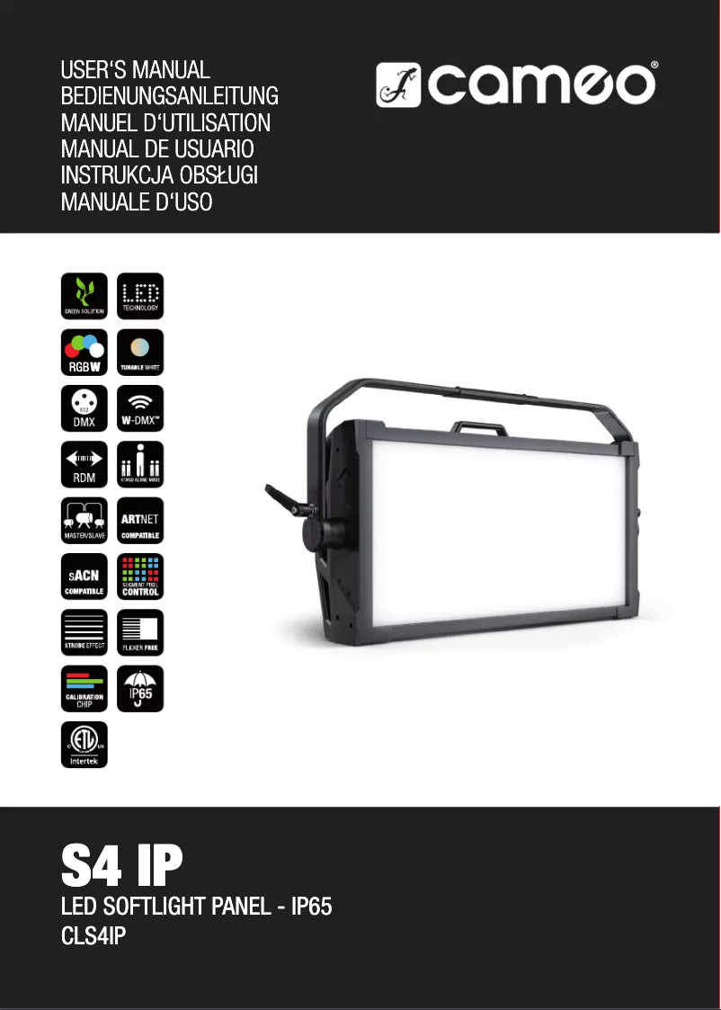 Image de la première page du manuel de l'appareil S4 IP