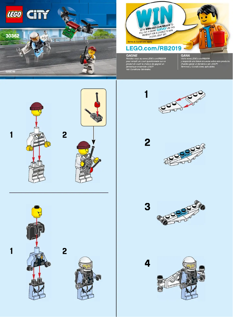 Page n°1 - Manuel utilisateur Lego City 30362