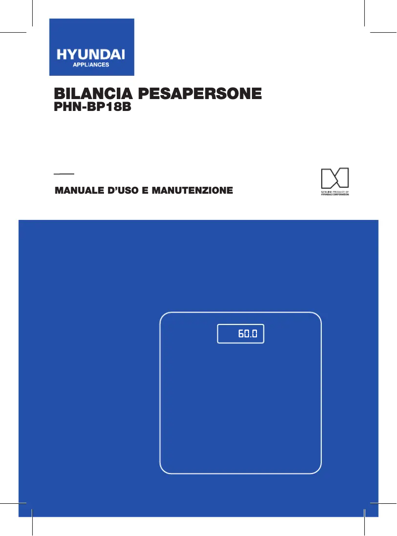 Page 1 de la notice Manuel utilisateur Hyundai PHN-BP18B