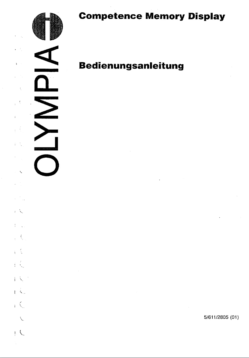 Page n°1 - Manuel utilisateur Olympia Competence MD
