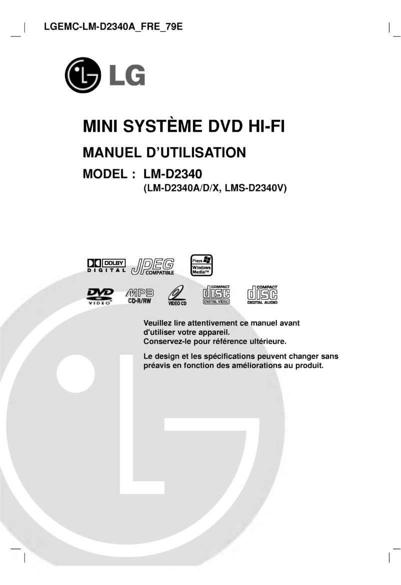 Page 1 of the manual User Manual LG LM-D2340A