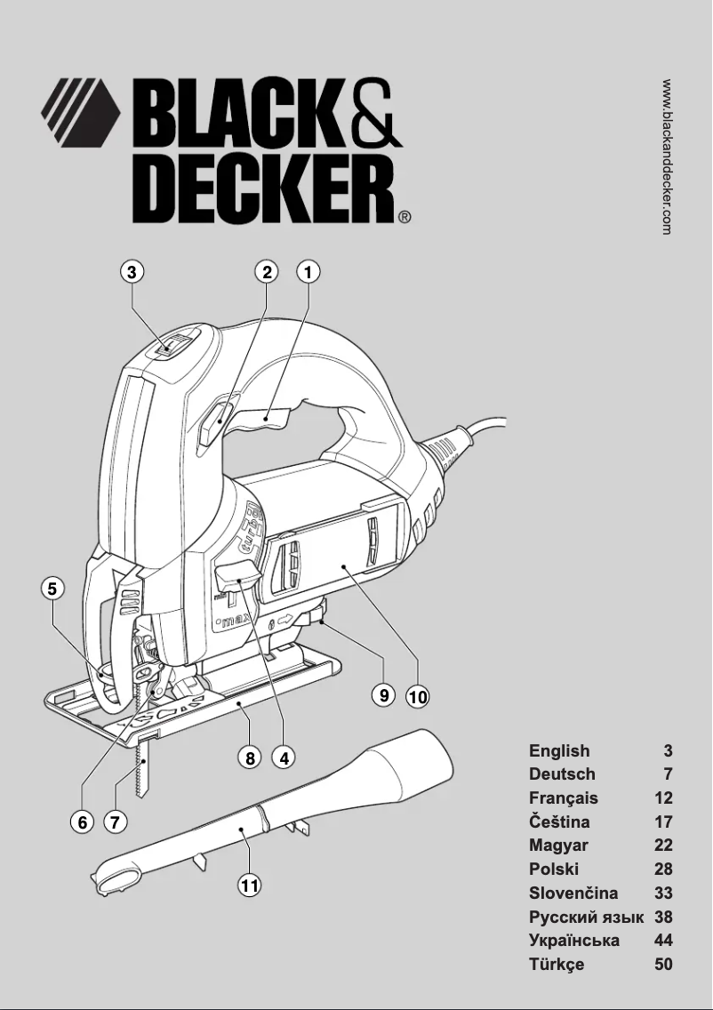 Page n°1 - Manuel utilisateur Black & Decker KS999EK