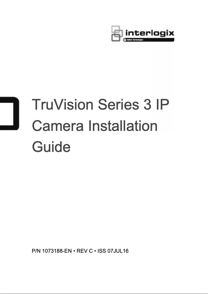 Image de la première page du manuel de l'appareil TruVision TVT-5306