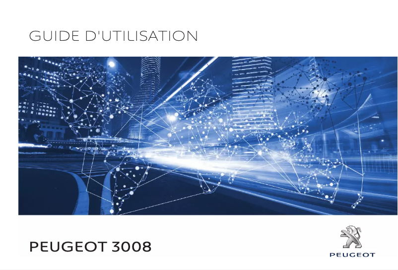 Image de la première page du manuel de l'appareil 3008 (2018)