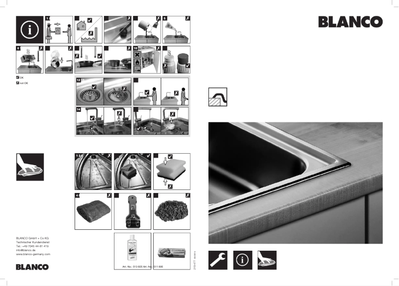 Page n°1 - Manuel utilisateur BLANCO PLUS 5 S