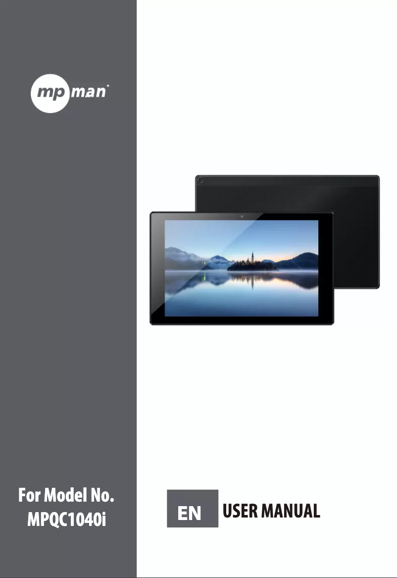 Página 1 del manual Manual de usuario Mpman MPQC1040i