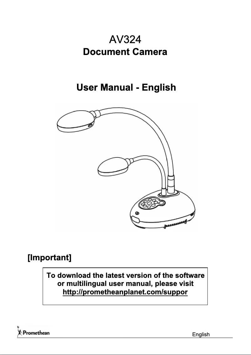 Image de la première page du manuel de l'appareil ActiView 324