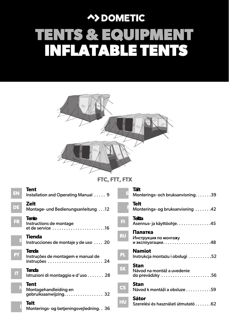 Página 1 del manual Manual de instrucciones Dometic Boracay FTC 401 TC