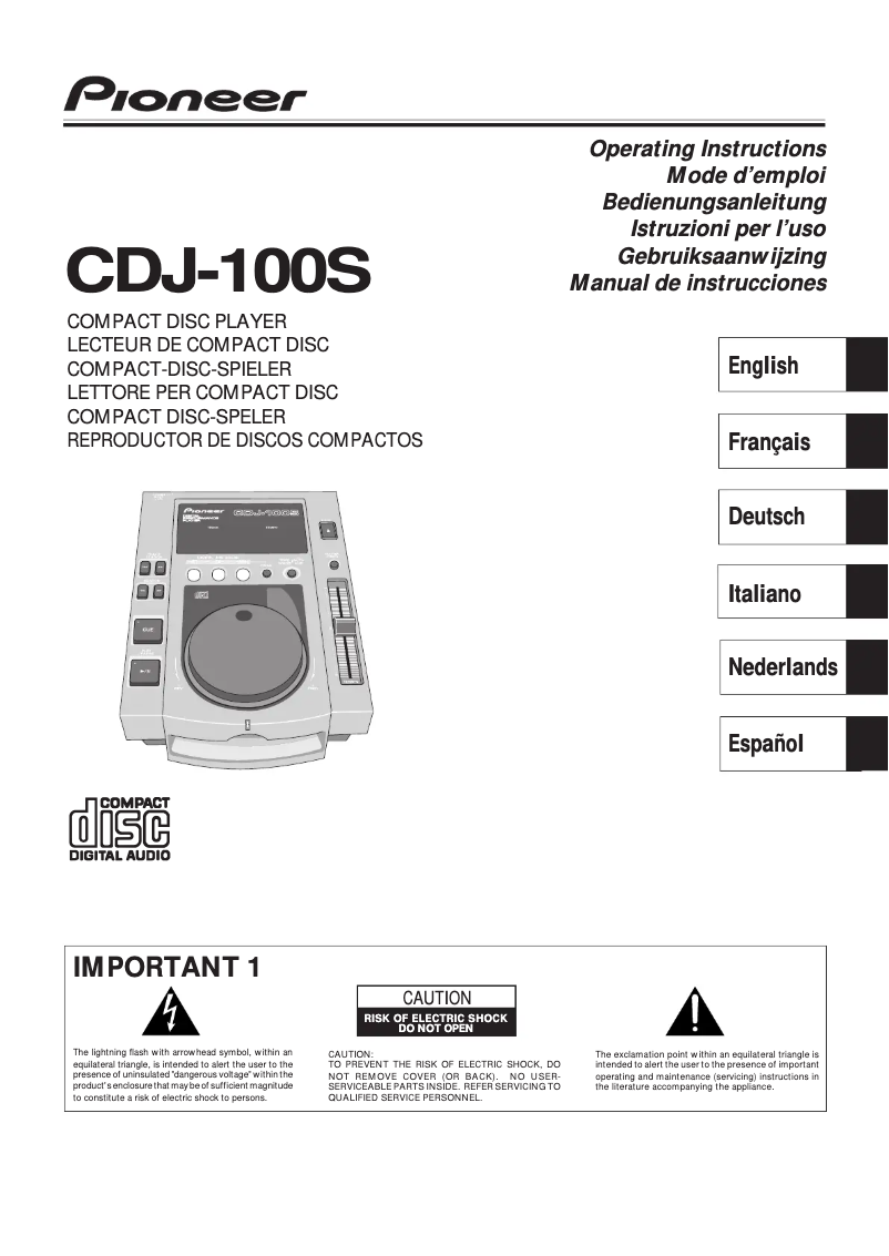 Image de la première page du manuel de l'appareil VM-70