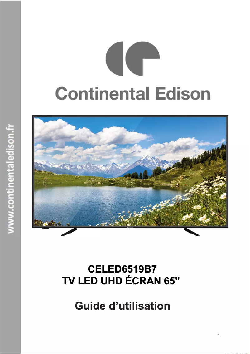 Image de la première page du manuel de l'appareil CELED6519B7