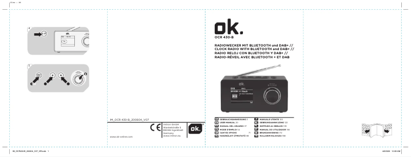 Page n°1 - Manuel utilisateur OK OCR 430-B
