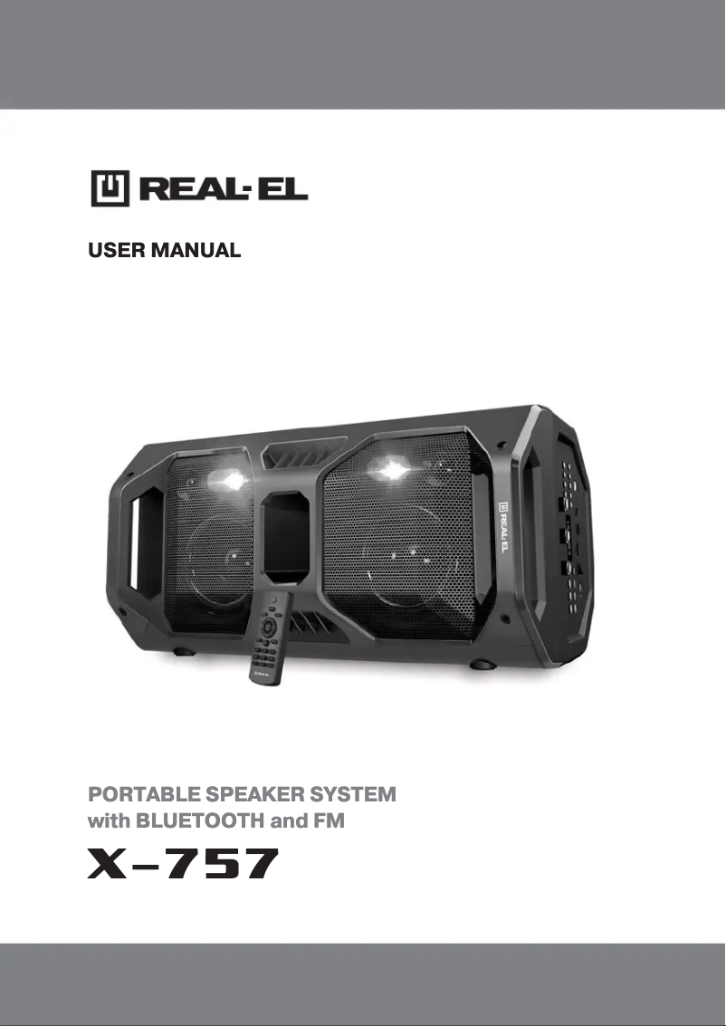 Image de la première page du manuel de l'appareil X-757