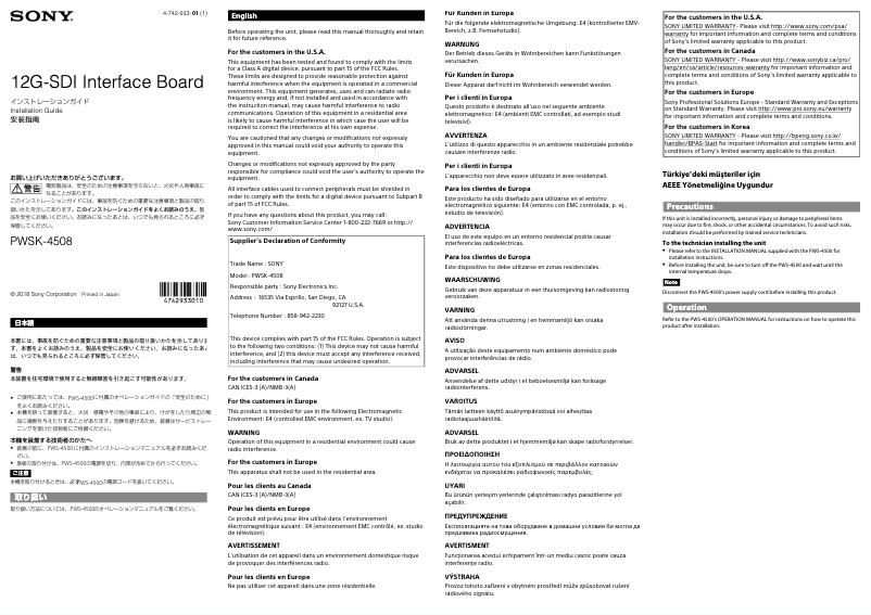 Image de la première page du manuel de l'appareil PWSK-4508