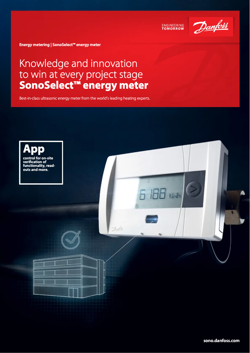 Page 1 de la notice Brochure Danfoss SonoRead 868