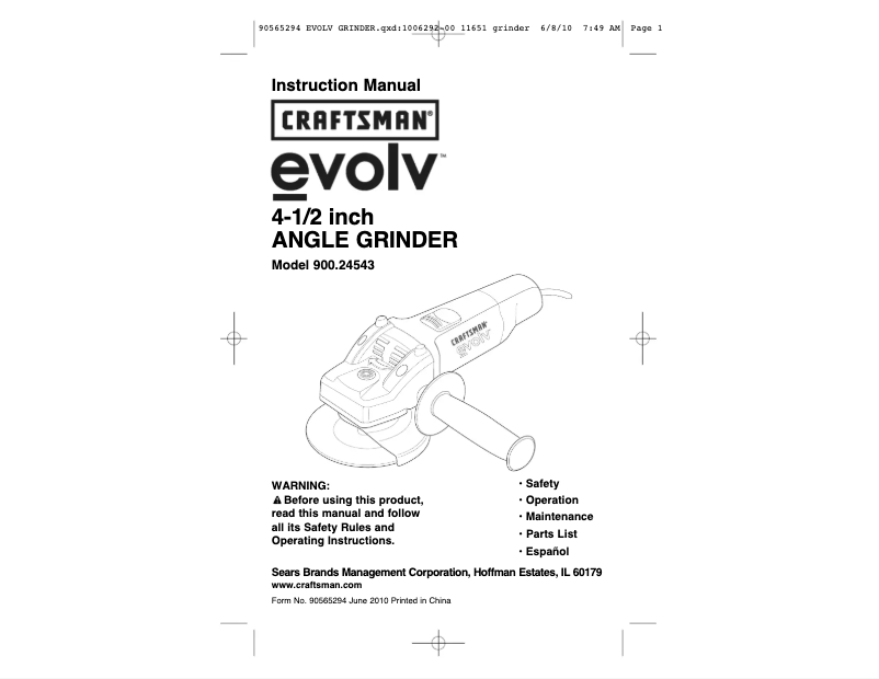 Página 1 del manual Manual de usuario Black & Decker 24543