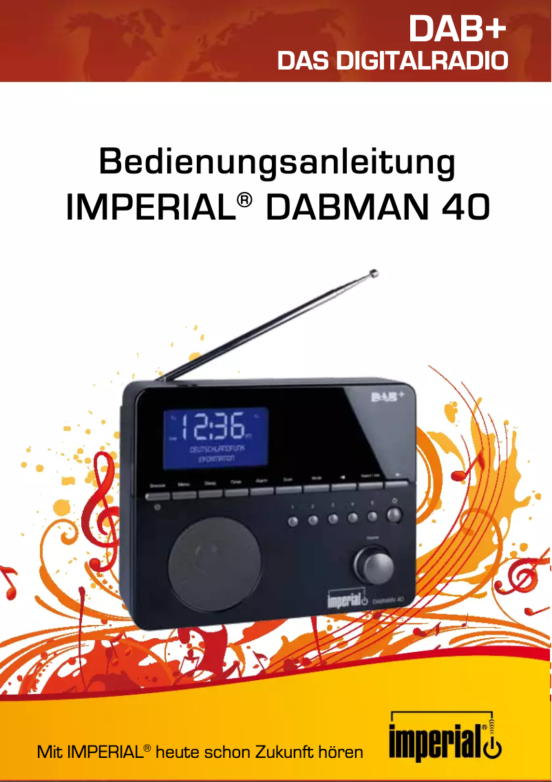 Page n°1 - Manuel utilisateur DigitalBox Imperial DABMAN 40