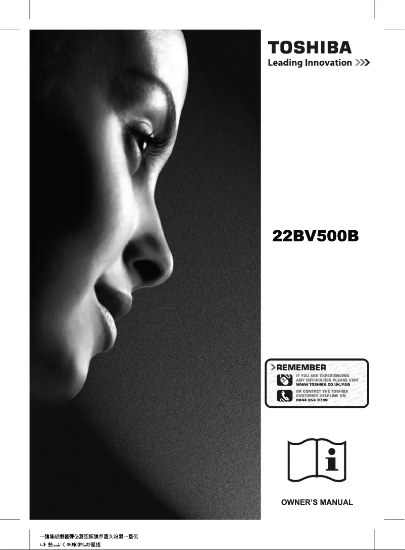 Page 1 de la notice Manuel utilisateur Toshiba 22BV500B