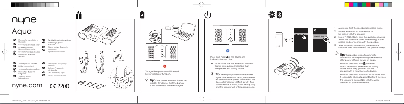 Page n°1 - Manuel utilisateur NYNE Aqua