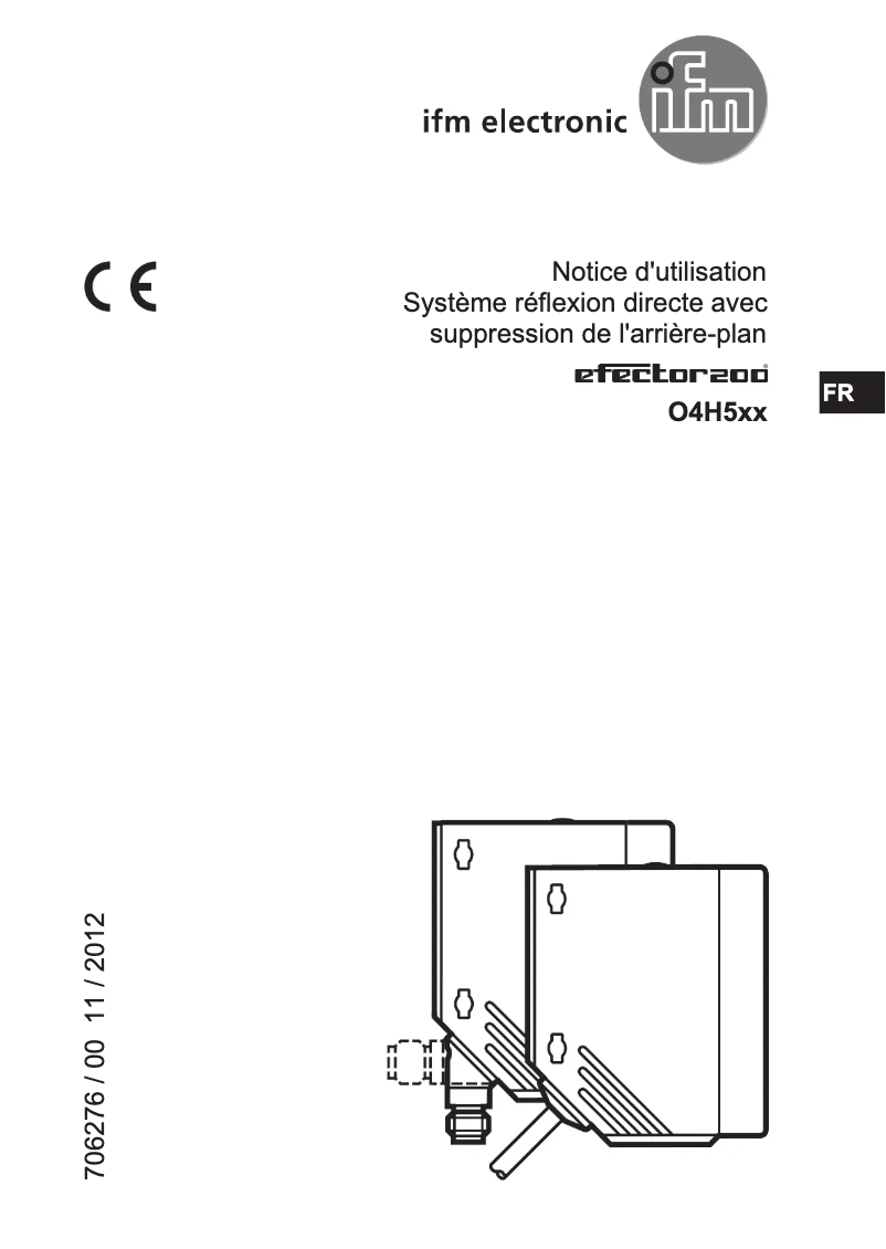 Page 1 de la notice Manuel utilisateur IFM O4H501