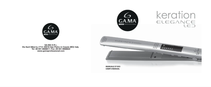 Page 1 de la notice Manuel utilisateur GA.MA Keration Elegance LED