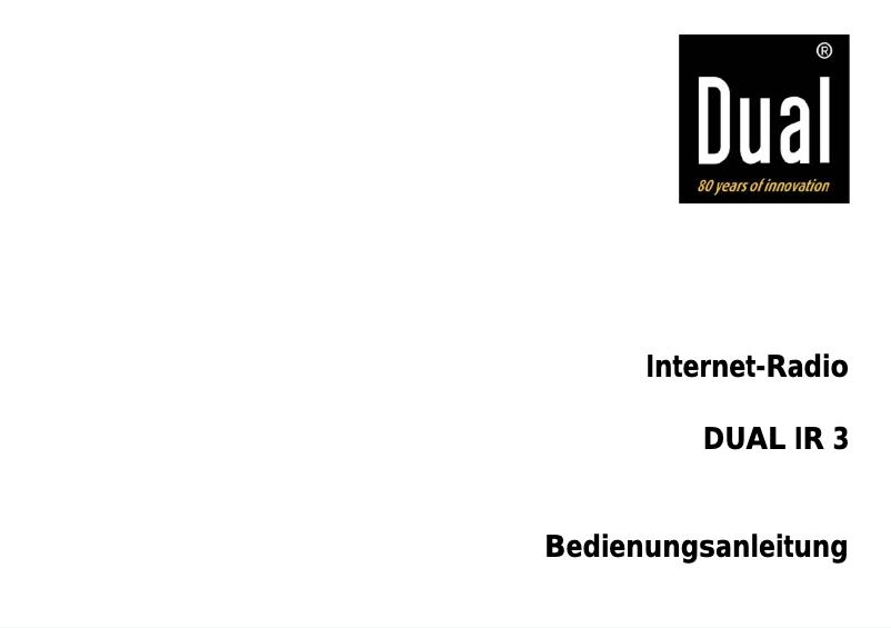 Image de la première page du manuel de l'appareil IR 3