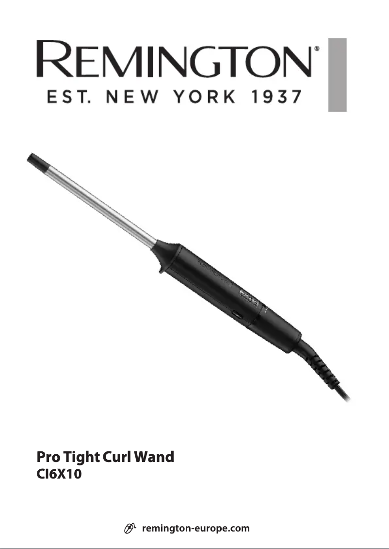 Image de la première page du manuel de l'appareil Pro Tight Curl Wand CI6X10