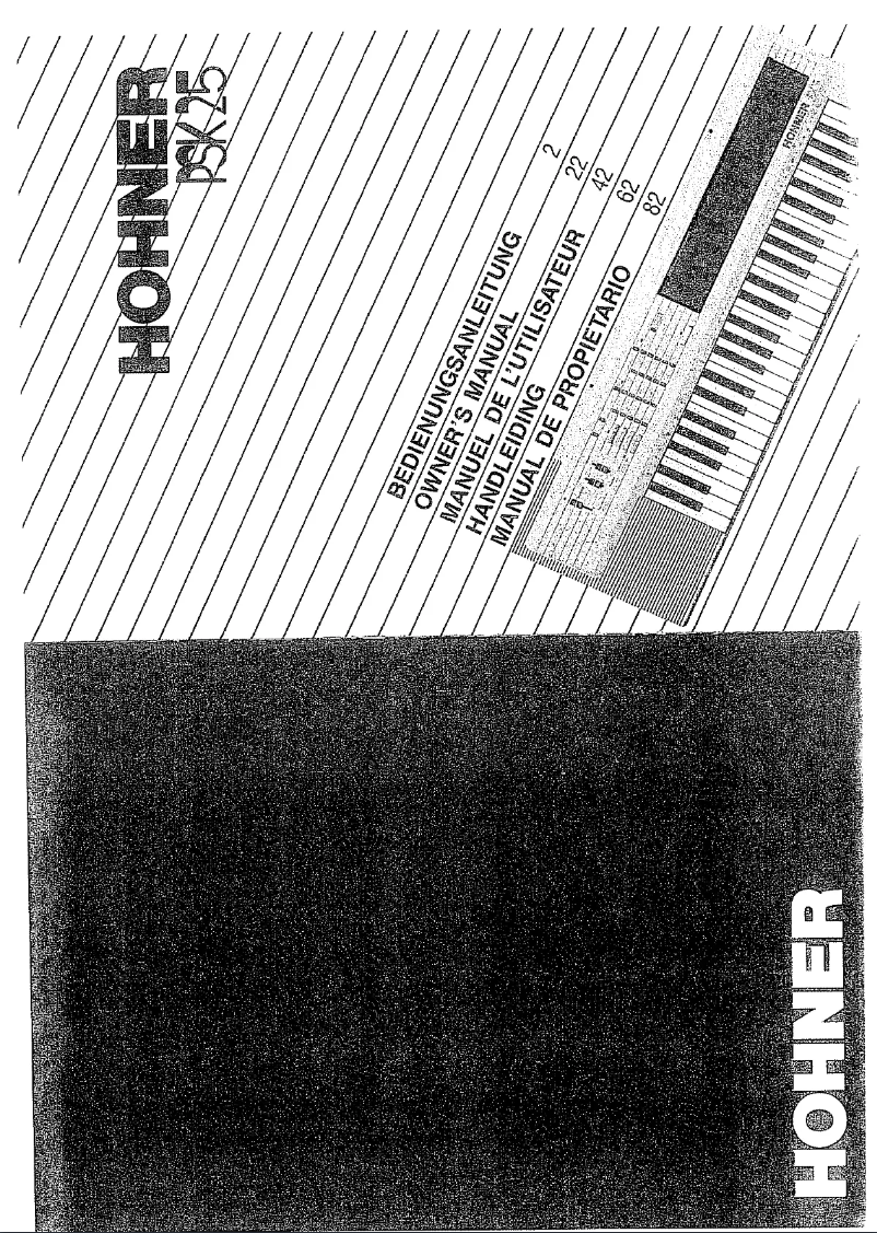 Image de la première page du manuel de l'appareil PSK 25