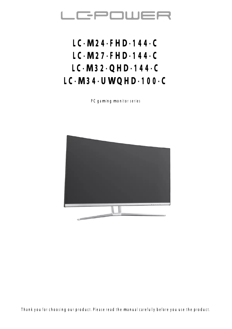 Image de la première page du manuel de l'appareil LC-M27-FHD-144-C