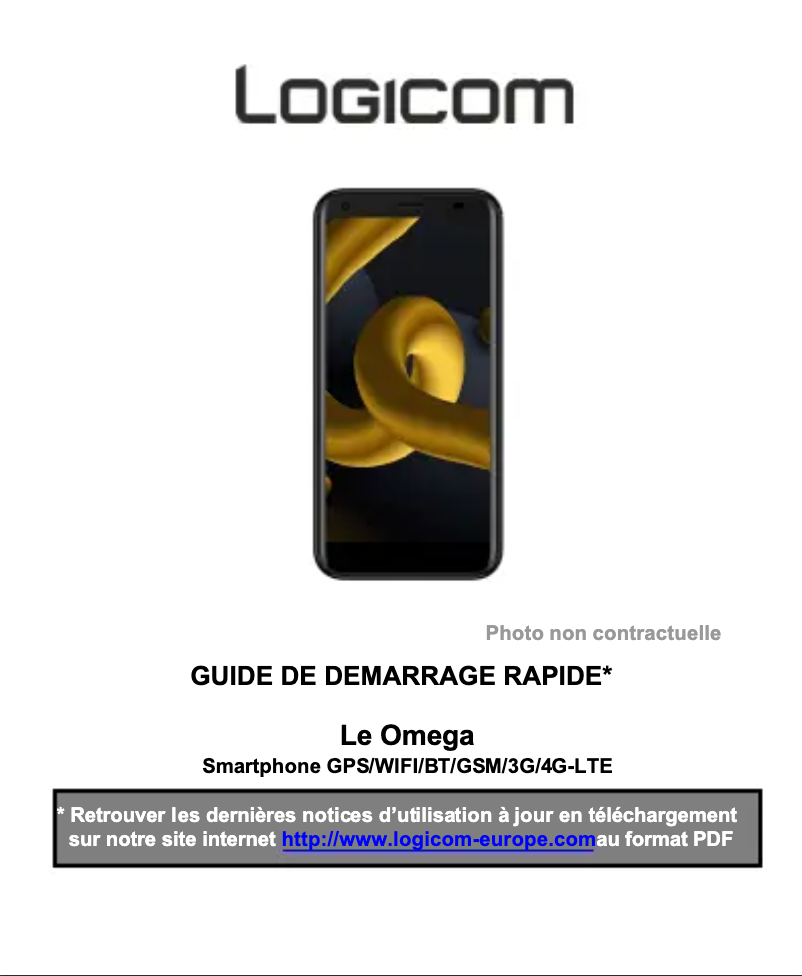Page n°1 - Manuel utilisateur Logicom Le Omega