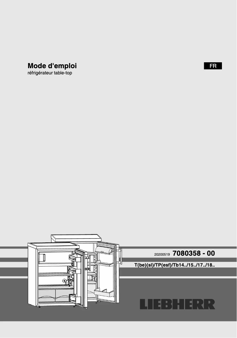 Page n°1 - Manuel utilisateur Liebherr TP 1424-21