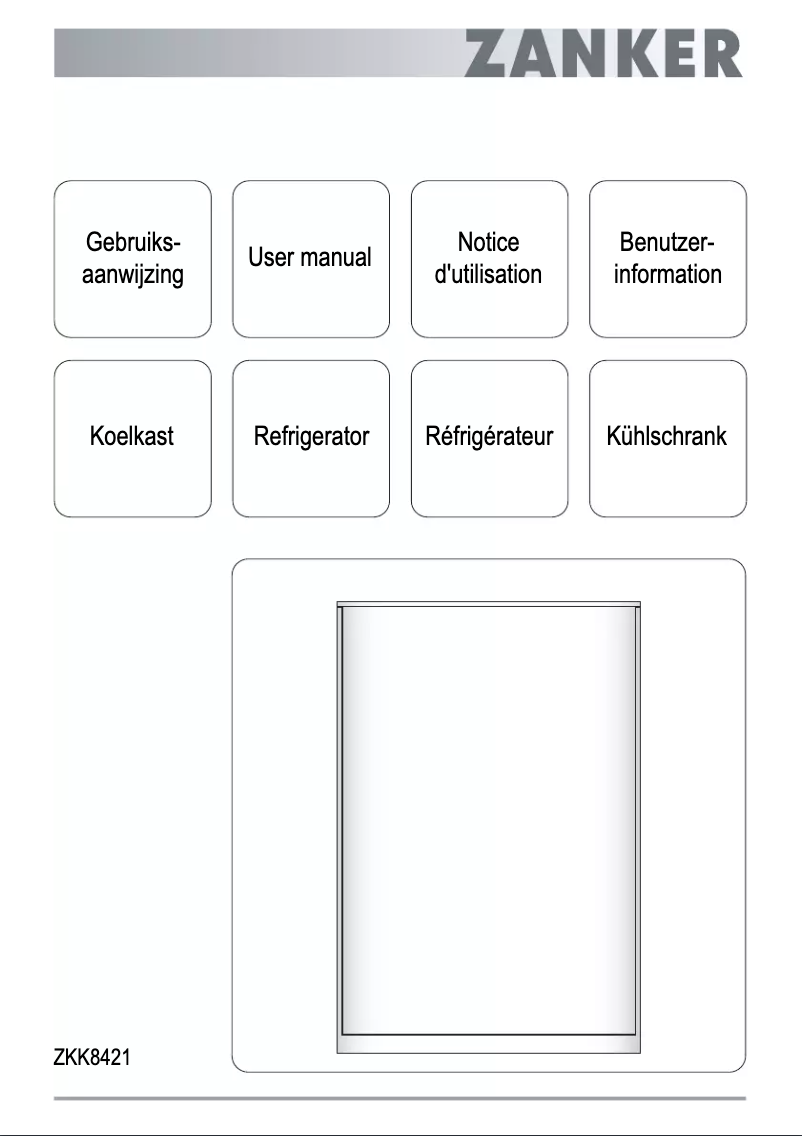Image de la première page du manuel de l'appareil ZKK 8421
