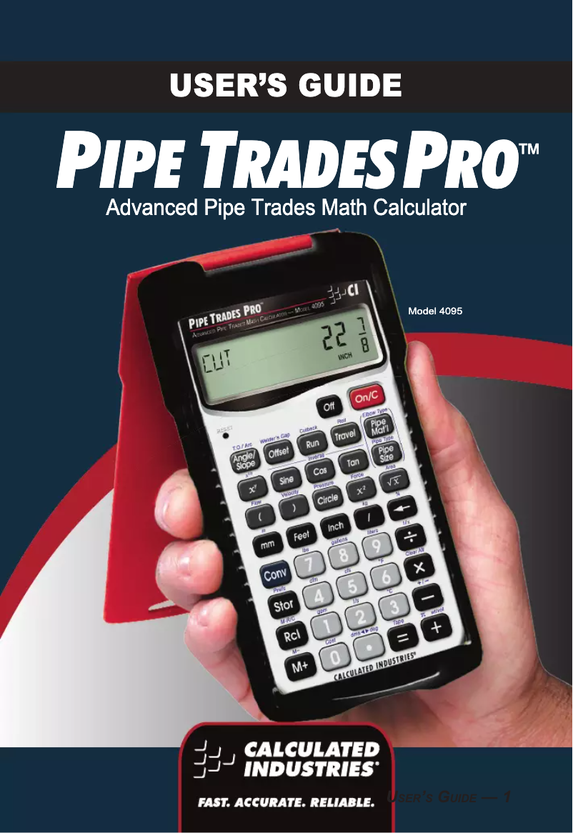 Imagen de la primera página del manual del dispositivo 4095