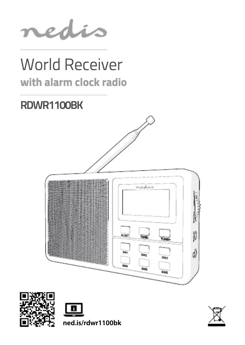 Page 1 de la notice Manuel utilisateur Nedis RDWR1100BK