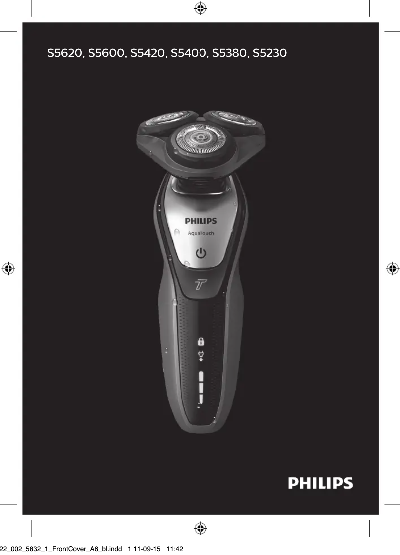 Page 1 of the manual User Manual Philips AquaTouch S5400