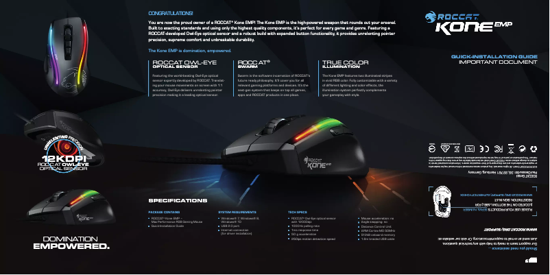 Imagen de la primera página del manual del dispositivo Kone EMP