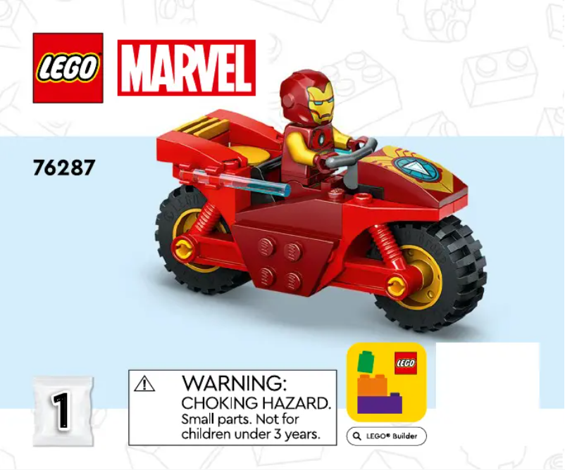 Page 1 de la notice Manuel utilisateur Lego Marvel 76287