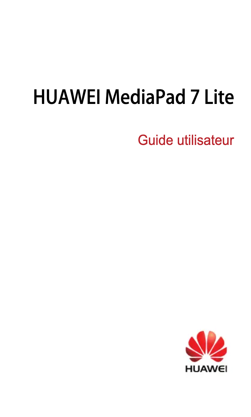 Page 1 de la notice Manuel utilisateur Huawei MediaPad 7 Lite