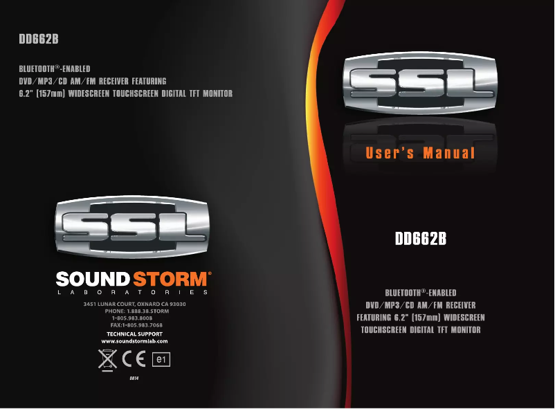 Page n°1 - Manuel utilisateur SSL DD662B