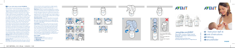 Imagen de la primera página del manual del dispositivo Avent SCD210