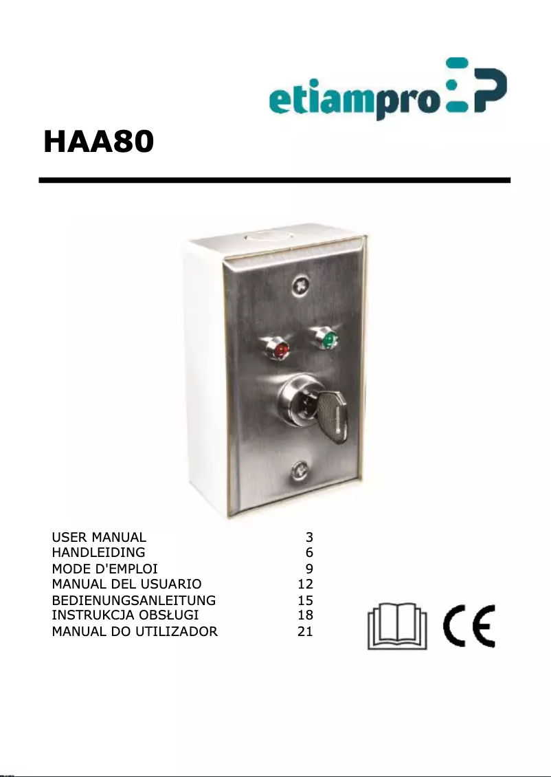 Page n°1 - Manuel utilisateur EtiamPro HAA80