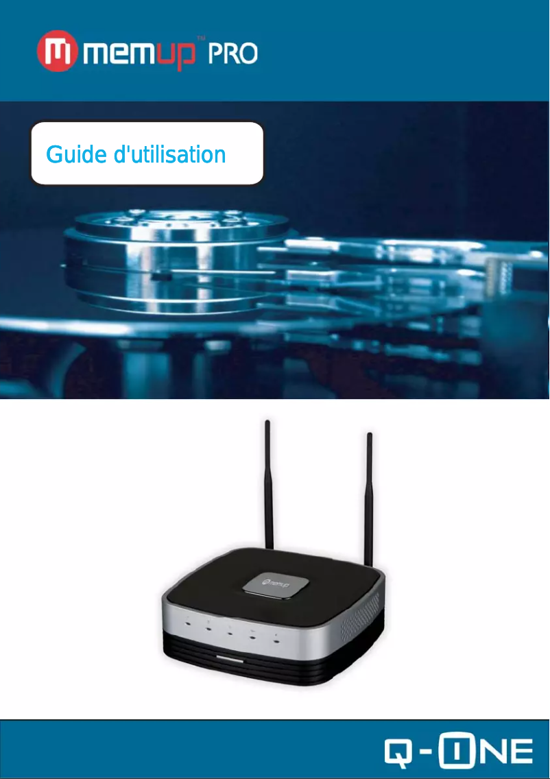 Page n°1 - Manuel utilisateur Memup Q-ONE 1TB