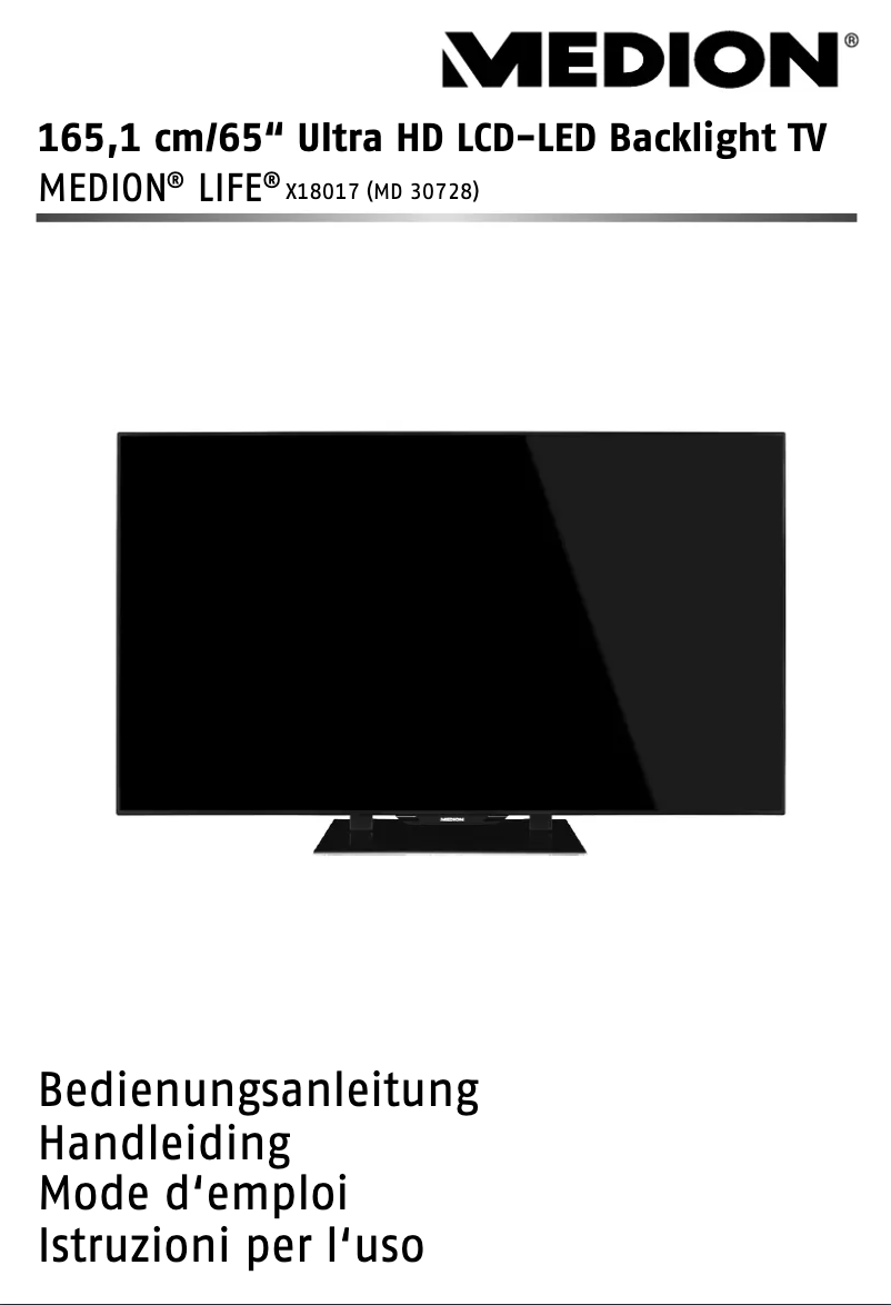 Page 1 de la notice Manuel utilisateur Medion MD 30728 LIFE X18017