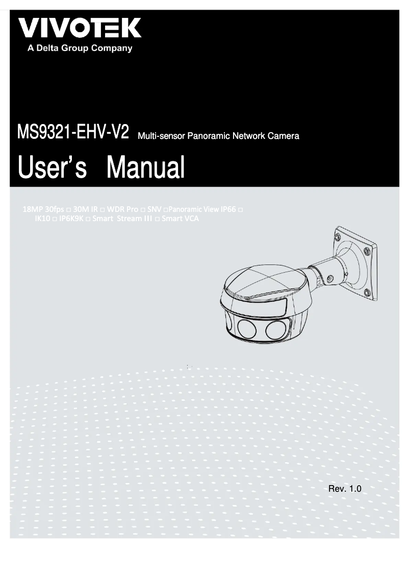 Page 1 de la notice Manuel utilisateur Vivotek MS9321-EHV-V2